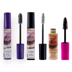 3 Pack Viral Bundle PROSA - PROFESIONAL Maxi Volumn Black MASCARA 4 IN 1 LONGER THICKER P1 Makeup Color Cosmetic Flawless Smooth Lash