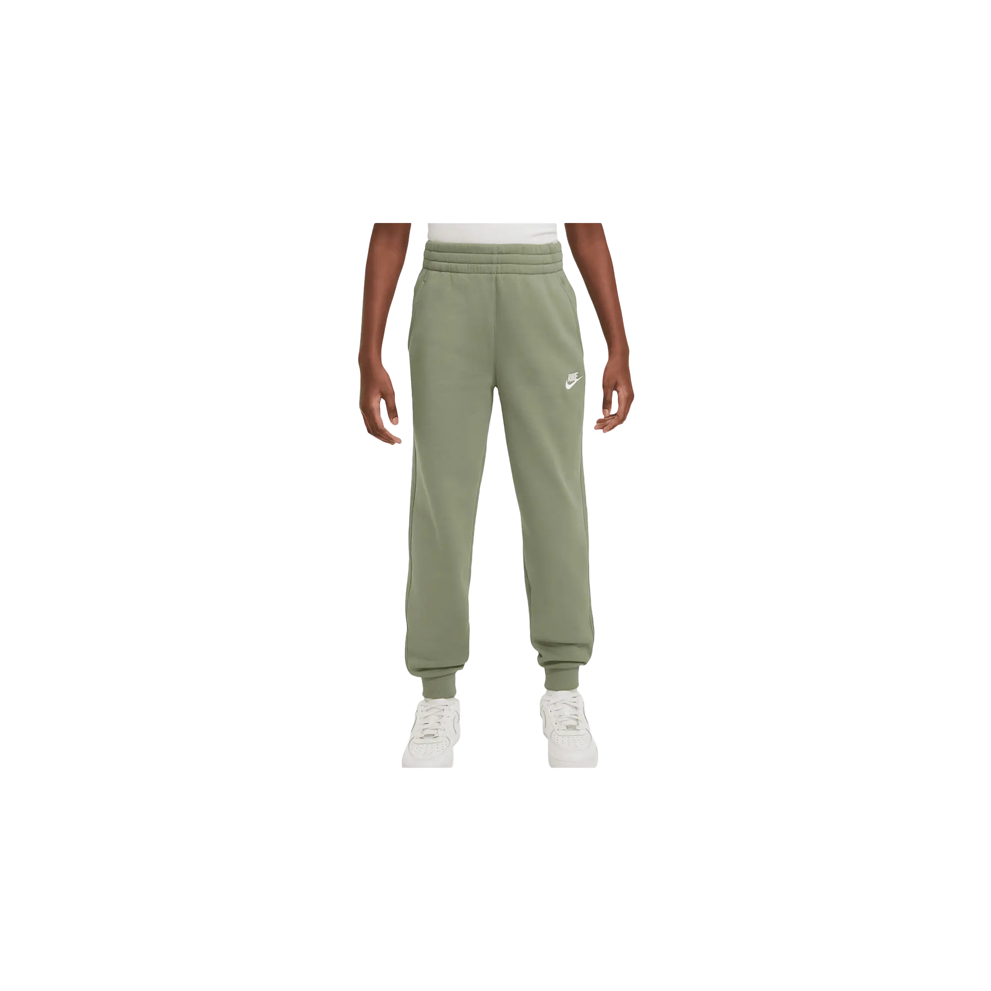 Sportswear Club Fleece Joggers GS "Olive Green / White" FD3008 386