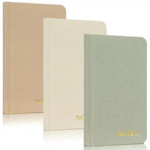 Aesthetic Linen Pocket Notebooks Set Of 3 - Small Pocket Size 3x5 Notepads With Lined Pages - Cute Linen Mini Note Pads to Stay Organized and Boost Productivity
