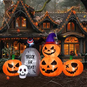 9FT Giant Inflatable Easter LED Light Large Blow Up Yard Decoration For Home Garden Family Lawn Holiday Indoor And Outdoor Decor With Christmas Pumpkin And Grim Reaper Ornaments