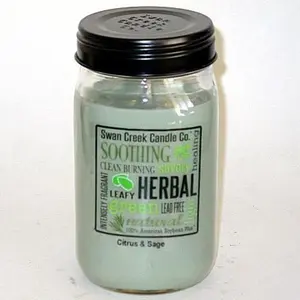 Swan Creek 100% Soy 24 Oz. Jar Candle - Citrus & Sage