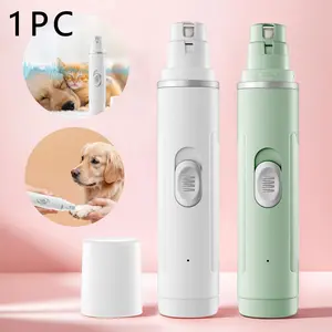 Pet Nail Grinder with Diamond Head, High Efficiency, Low Noise Design, Three Polishing Methods, Dual Speed Boost, 500mah Battery