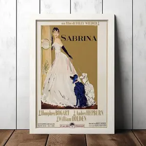 [Sale Off Up To 50%] [Unframe] Sabrina Classic Movie Poster- Film Fan Collectibles - Vintage Poster - Home Decor - Wall Art - Posters Gifts