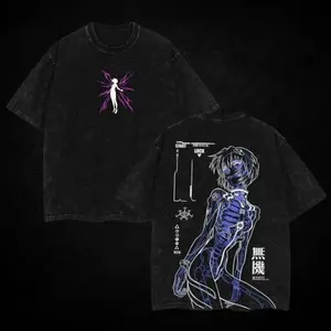 Anime Vintage Washed Eva Unit-00 Cybercore T-Shirt, Gift for Anime Lover, Anime Fan Shirt 2EU