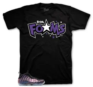 Sneaker Tees To Match Foamposite Eggplant - Fresh Foams Shirt