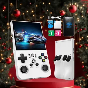 R36max Handheld Game Console, 3.5 Inch IPS Screen, 64GB Memory, Supports over 20,000 Games, Portable Arcade Gift for Adults & Christmas