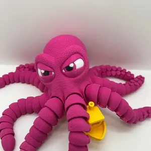 Flexi Angry Octopus — Red or Magenta
