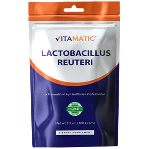 Vitamatic Lactobacillus Reuteri Probiotic Powder - Digestive Health Support - 100 Gram (3.5 OZ) - 100 Servings