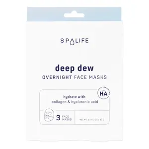Deep Dew – Hydrating Overnight Face Masks - 3Pk