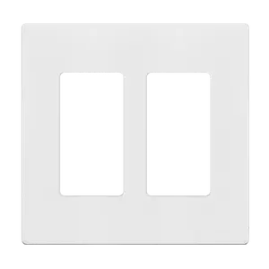 Enerlites Antimicrobial Screwless Decorator/GFCI Two-Gang Wall Plate Mid-Size