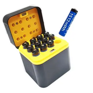 PUJIAMX 12 PCS AAA 1.5V Rechargeable Lithium Batteries 1512mWh with Rapid Fast Charger