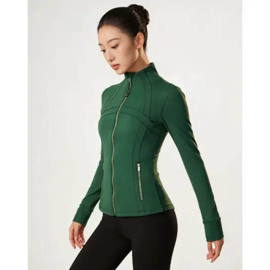 Green  Gold Zipper 