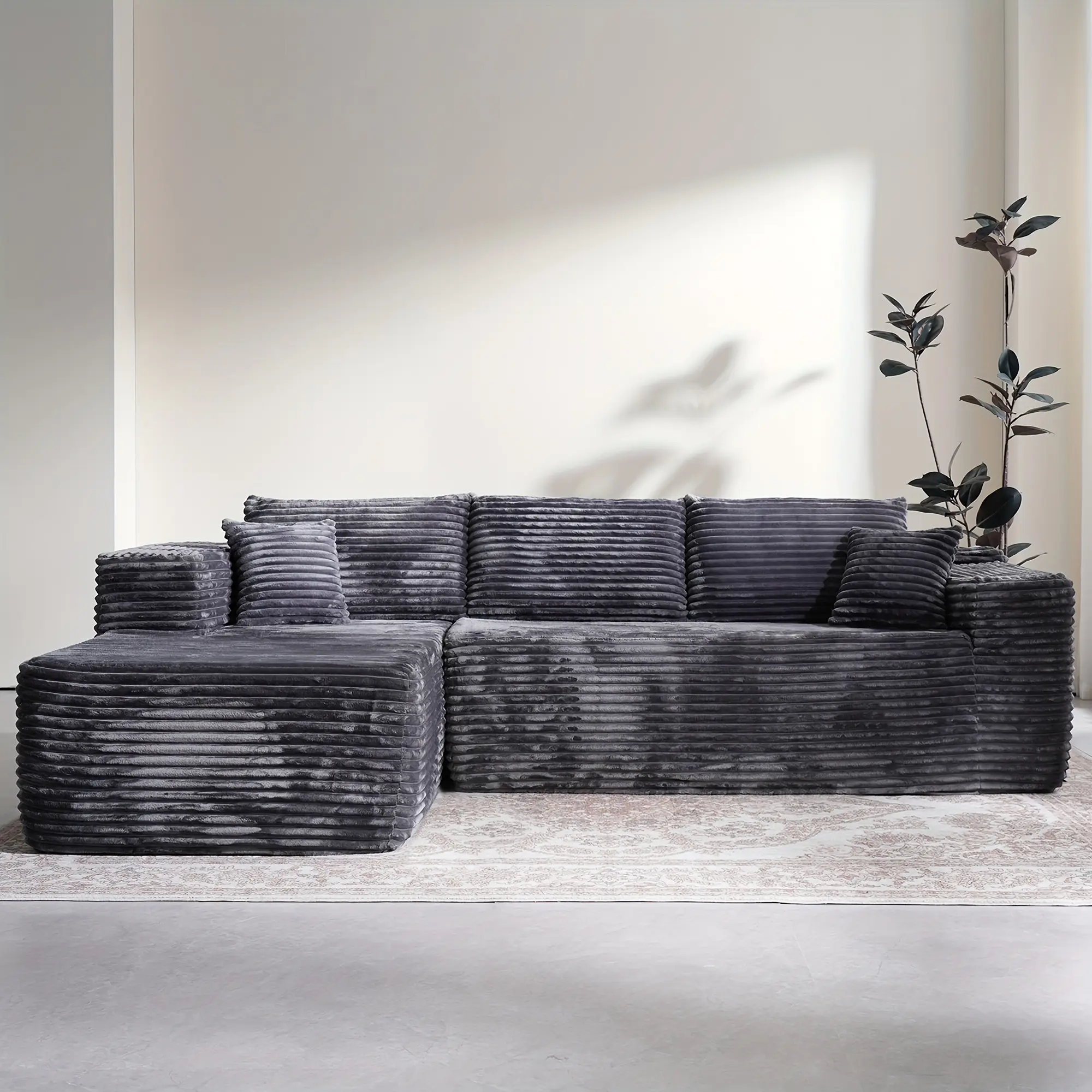Dark Grey Sofa (Left)