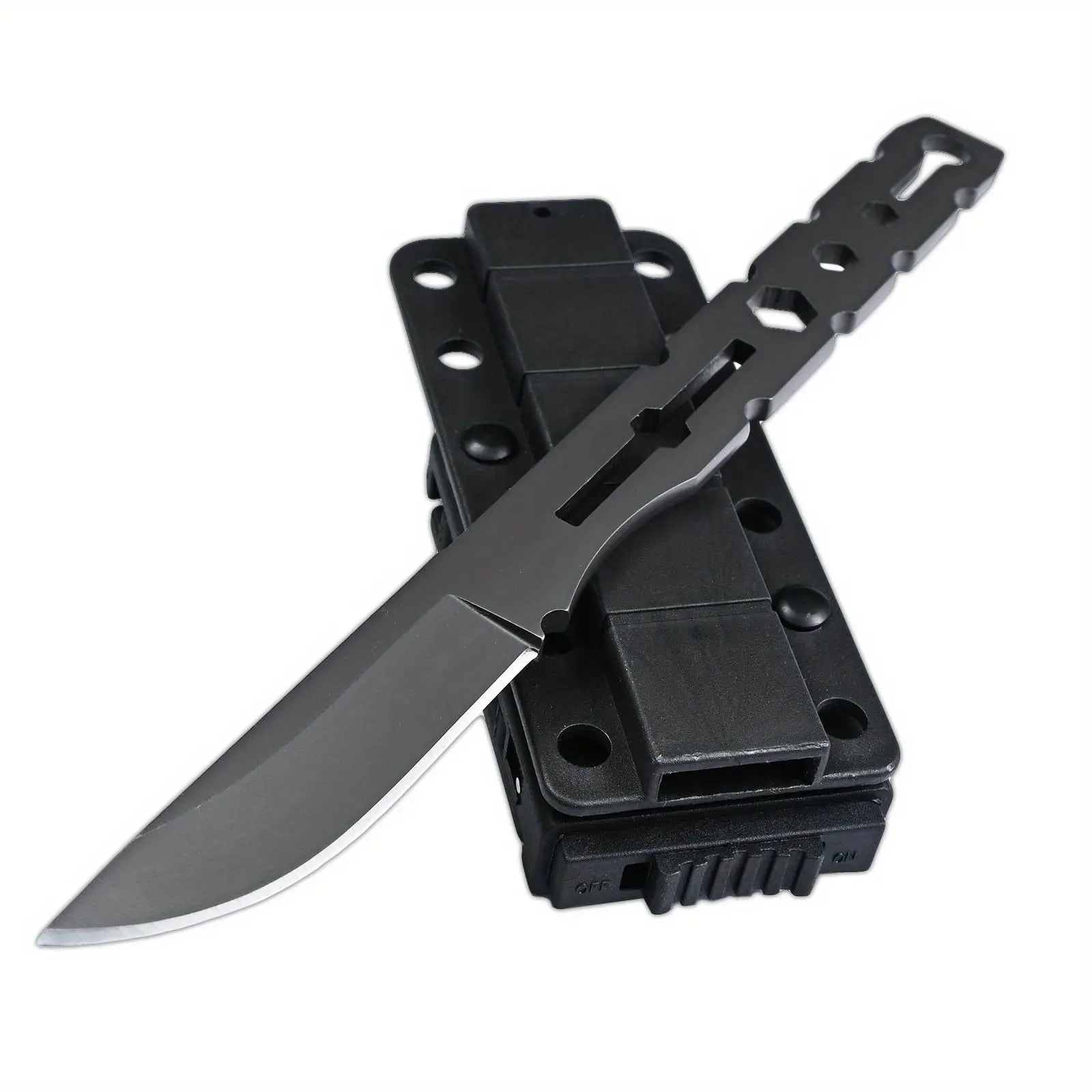 Outdoor Survival Equipment, Heavy-Duty Fixed Blade Tool with 440C High Hardness Steel for Camping and Everyday Carry, Outdoor Knives, High Hardness Knives, Durable Steel Tool, Adults, 2.95" Length, Steel Blade