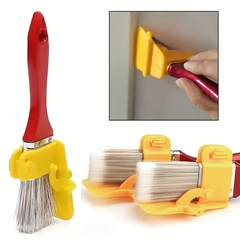 1pc Paint Edger Tool with Rubber Scraper, Wall and Ceiling Roller Brush Kit for Indoor/Outdoor Wall Painting, Home Supplies