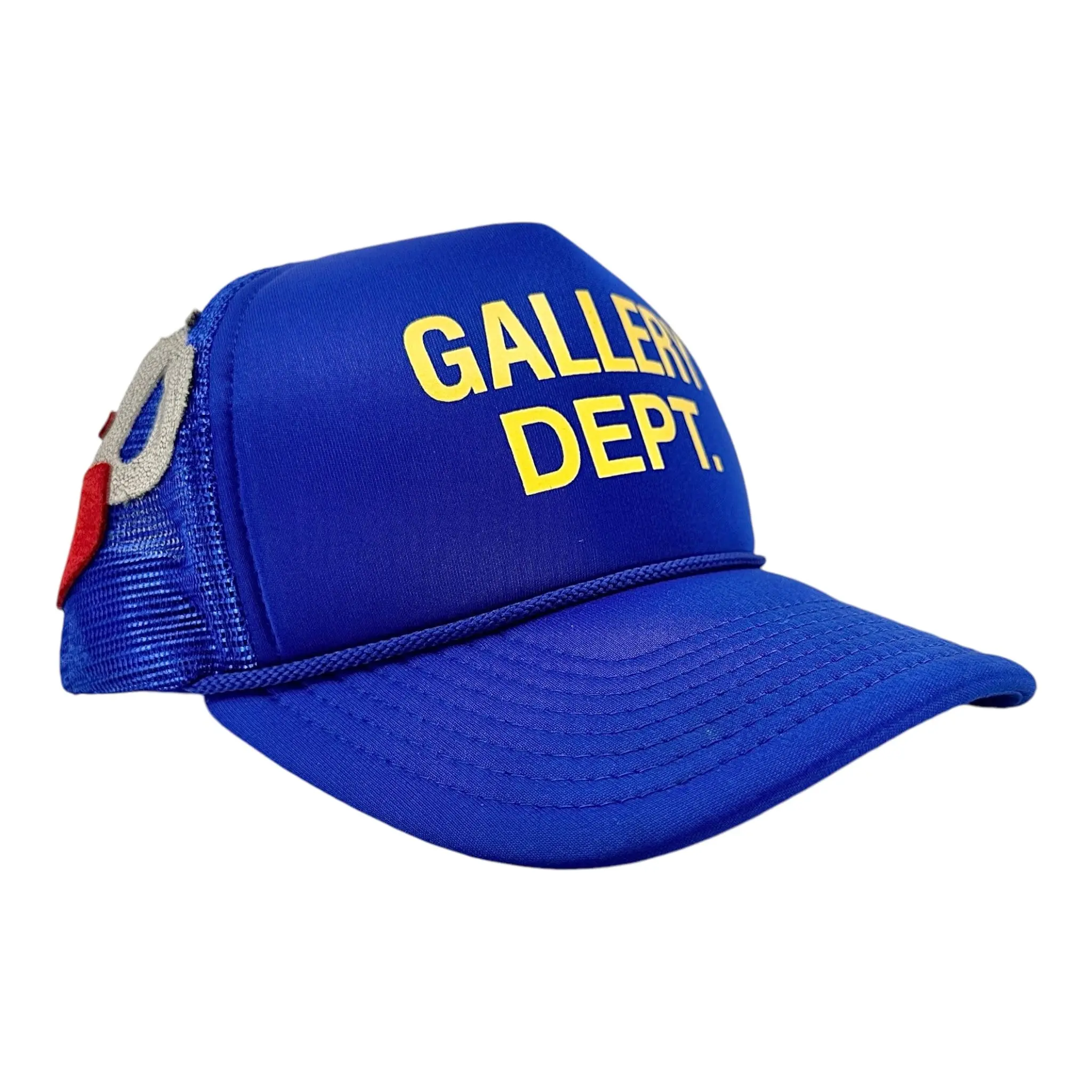 Gallery Department Logo Trucker Hat Blue Yellow (4 G Patch 