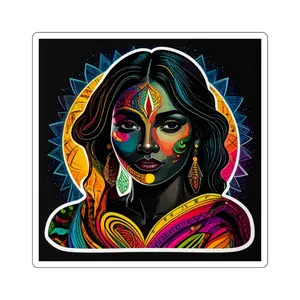 Mystic Cosmic Warrior sticker - Magical Decor for Laptops, Water Bottles, Journals, Gifts, Fantasy Lovers