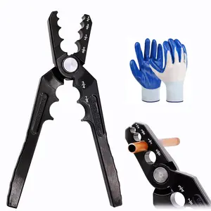 Manual Copper Tube Rounder, 6 Hole HVAC Pipe Repair Tool – Fits 1/4, 3/8, 1/2, 5/8, 3/4, 7/8 Inch Copper & Aluminum Tubing