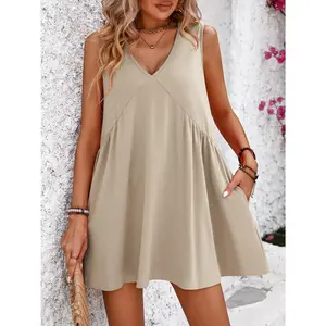 Mandy V-Neck Sleeveless Mini Dress