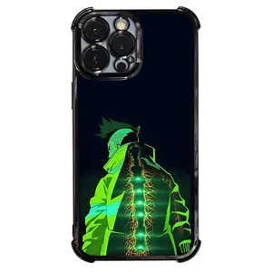 Phone Case: 1 PC David Cyberpunk Edgerunners Phone Case Electroplating Process Protective Cover with Reinforced Cushioning And Collision Prevention Suitable for iPhone Various Models17 16 15 14 13 Pro Max Cover