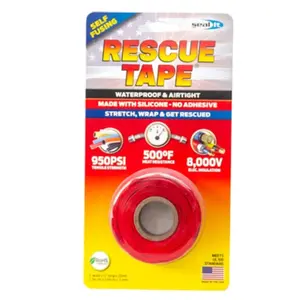 Seal It Services  Rescue Tape, Red - 1 in. x 12 ft.