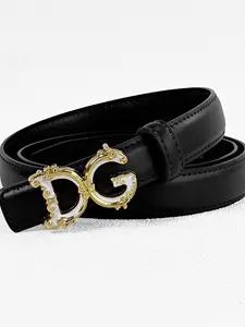 Large Size Women's PU Leather Belts, Classic Minimalist Design, Fashion Alloy Buckle, Versatile for Suits, Pants, Dresses, Elegant Style