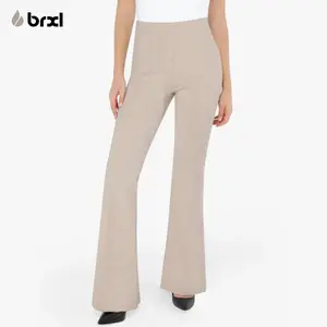 BRXL Womens Bootcut Dress Pants High Waisted Business Casual Work Trousers Stretchy Flare Leg Pull On Office Slacks with Tummy Control Comfort Fit for Professional Wear