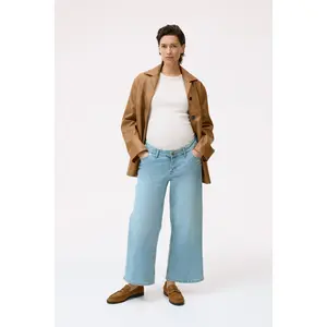 H&M MAMA Wide Low Waist Ankle Jeans