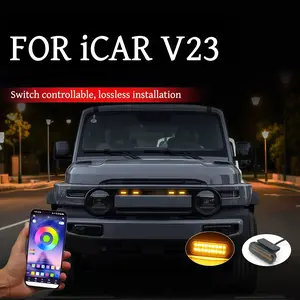 18LED Front Grille Light for ICAR V23 Car DaytimeRunning Light Wheel Eyebrow Lamp 12V Pickup OffroadUpgrade