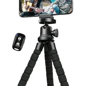 Pod-Flex Tripod for iPhone and Android Cell Phones with Remote Control Flexible Design for Smartphone Photography