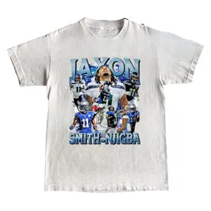 Vintage Jaxon Smith Njigba Football T-Shirt, Classic 90s Graphic T-Shirt, Game Day Shirt, Sports Y2k Tee, CrewNeck Shirt, Unisex Menswear Womenswear Tops, Gift Football fans