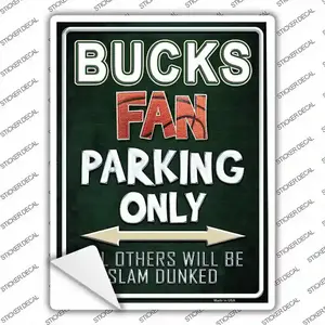 Bucks Novelty Rectangle Sticker Decal
