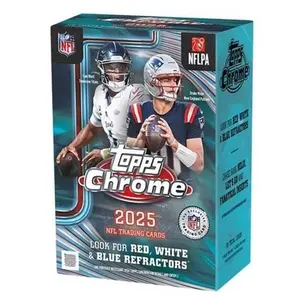 2025 Topps NFL Chrome Football Trading Card Value Box