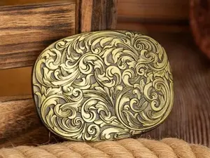 BRONZE Flora Belt buckle
