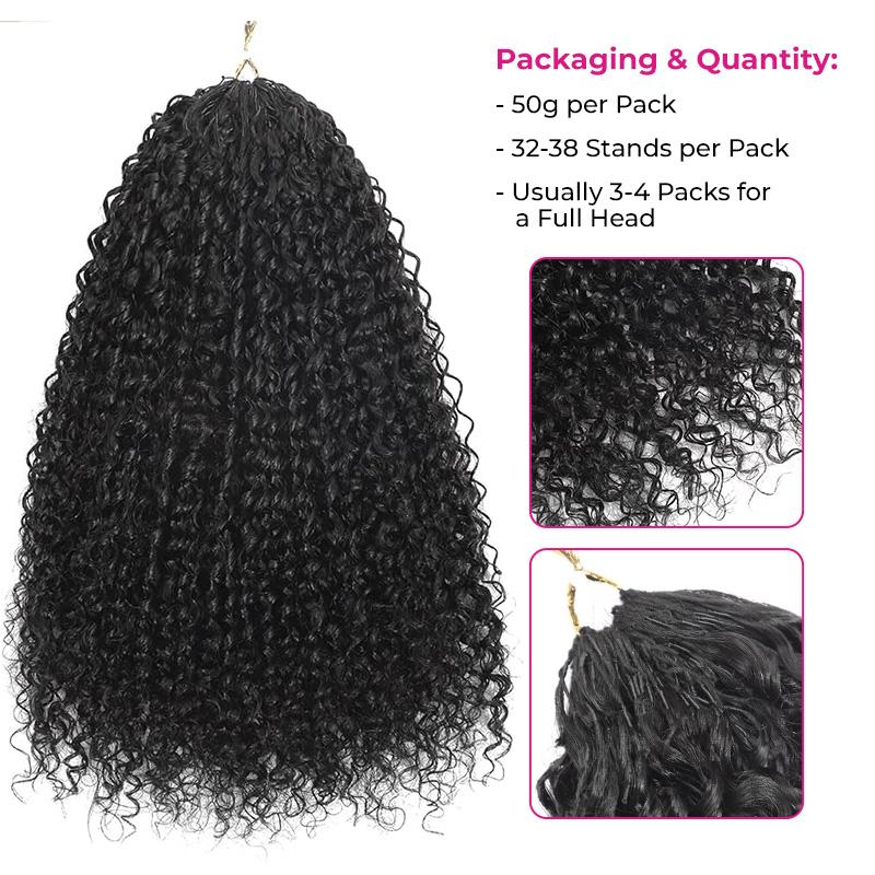 ISEE HAIR Human Hair Crochet Extensions Miracle Knots Pre-Separated 50g/Pack – Knotless Boho Braids, 4-5 Packs for Full Head, Multiple Curly & Wave Textures#HairTok #HairTutorial #HairStyles