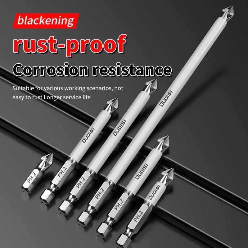 6pcs Non-slip Cross Drill, High-strength Magnetic Screwdriver Head, High Hardness, Impact Resistance, Electric Screwdriver Tool Set Hand Drill Rotary Screwdriver.