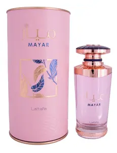 Lattafa Perfumes Mayar For Women 3.4 oz Eau De Parfum Spray Floral Fragrance Blend Jasmine Aroma Scented Cosmetic Jasmine Vanilla Violet Cologne