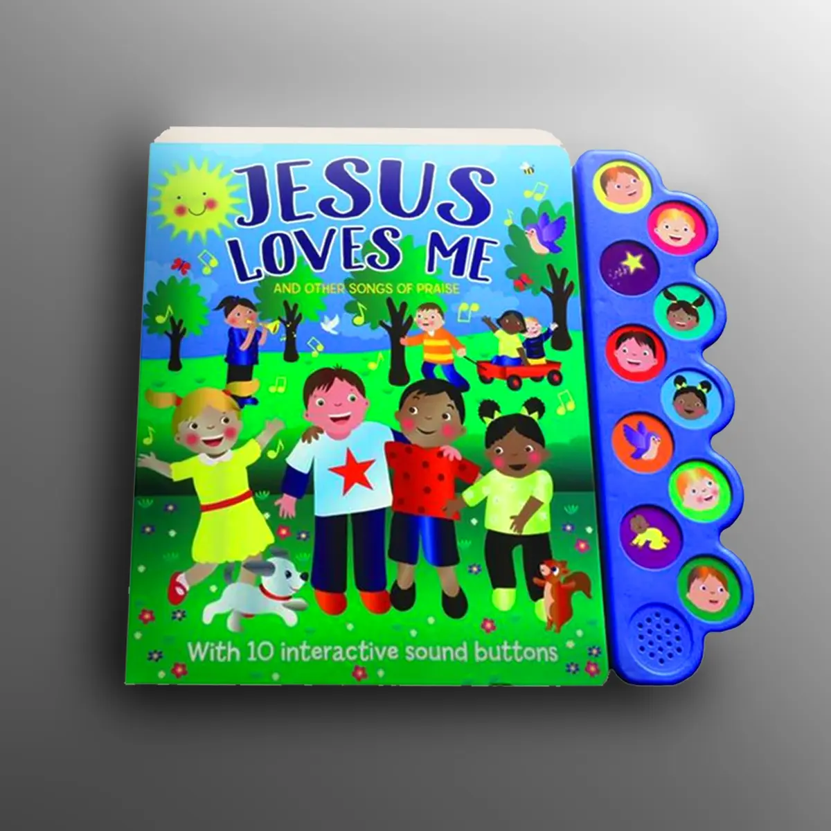 Jesus Loves Me Sensory Play Interactive Sound Picture Book for Toddlers - 10 Sound Buttons, Sensory Products, Children's Learning Resource, Book Stuff for Gifts