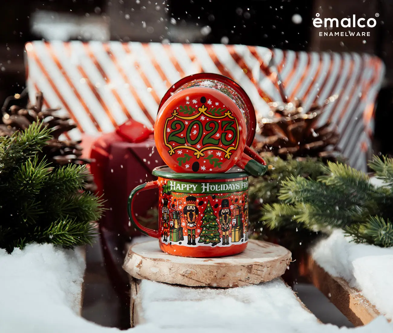 Nutcracker Holiday Enamel Mug Nutcracker Holiday Enamel Mug