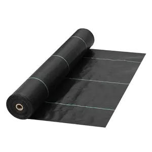 fathersdaygift VEVOR Garden Weed Barrier Fabric, 5.8 OZ Heavy Duty Landscape Fabric, 4ftx 100ft Weed Block Control for Garden Ground Cover, Woven Geotextile Fabric for Landscaping, Gardening, Underlayment, Black