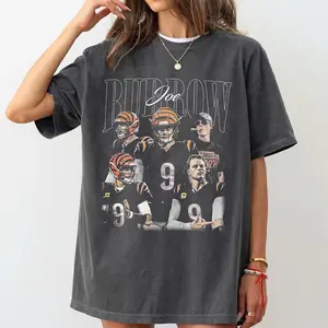 Joe Burrow Vintage Bootleg T-Shirt, Retro Game Day Graphic Tee For Men Women Unisex, Classic Football Fan Gift Shirt