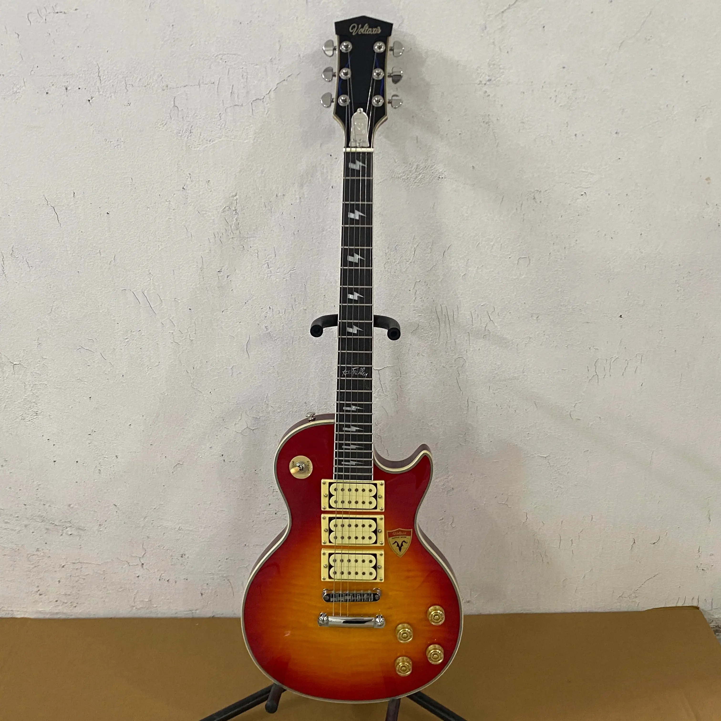 Classic Sunburst LP-Style Electric Guitar for Collectors, 3H Pickups, Flame Maple Top, Rosewood Fretboard, Premium Craftsmanship, Rich Warm Tone