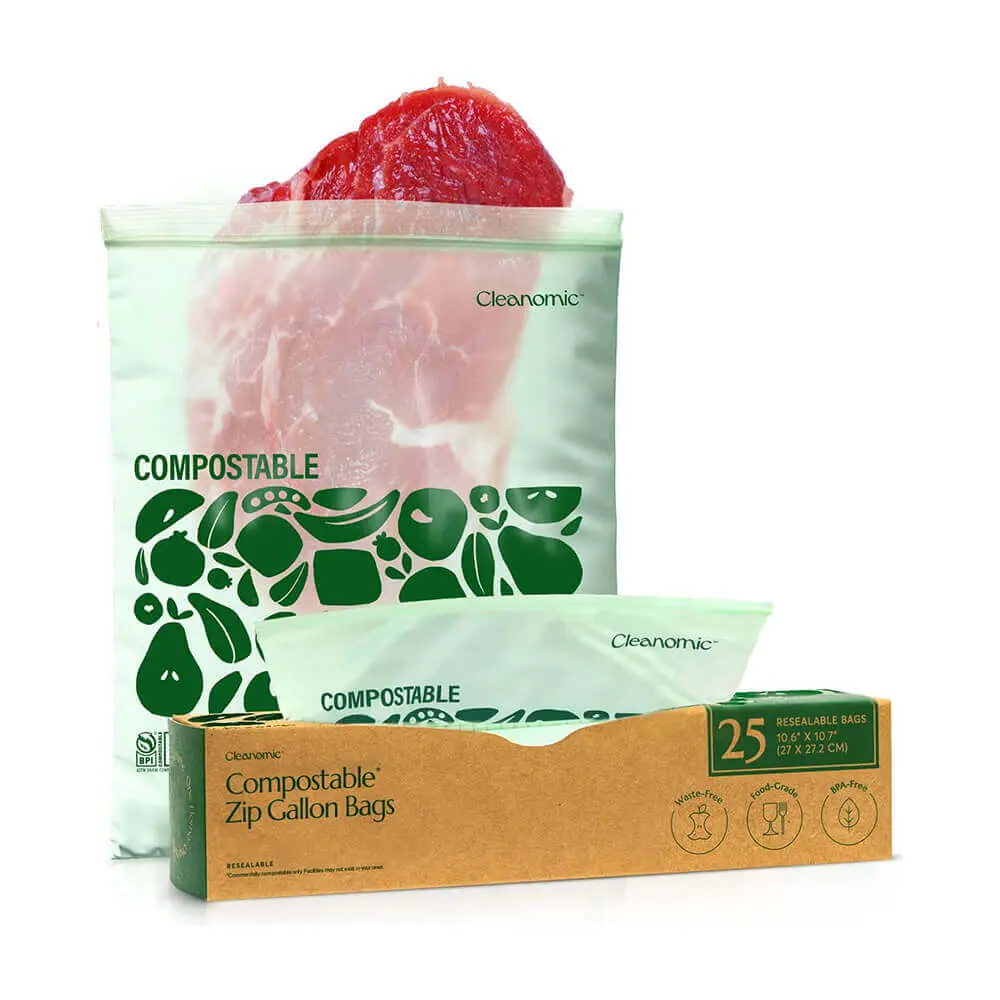 Compostable* Zip Gallon Bags Compostable* Zip Gallon Bags