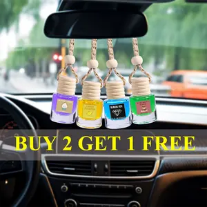 [buy 2 get 1 free] Upgrade Scents Car Air Aroma Freshener 4ml Car Scents | Auto Hanging Diffuser Bottles | Remove Auto Odor Long-Lasting