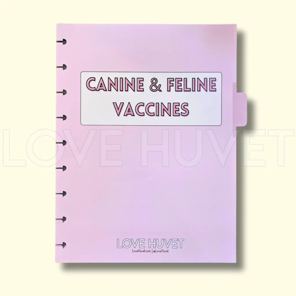 Canine & Feline Vaccines Disc Journal Section
