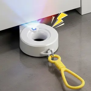 Door stop with alarm, portable door stop, 70-decibel anti-theft security door stop, fits any door gap, 2-in-1 drill-free door stop, suitable for homes, apartments, offices, hotels, and travel