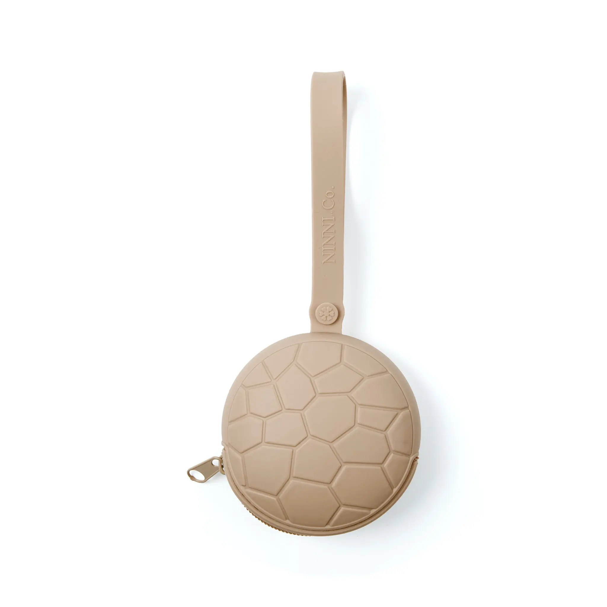 Ninni Co Pacifier Case - Mocha Silicone Pacifier Storage for Babies