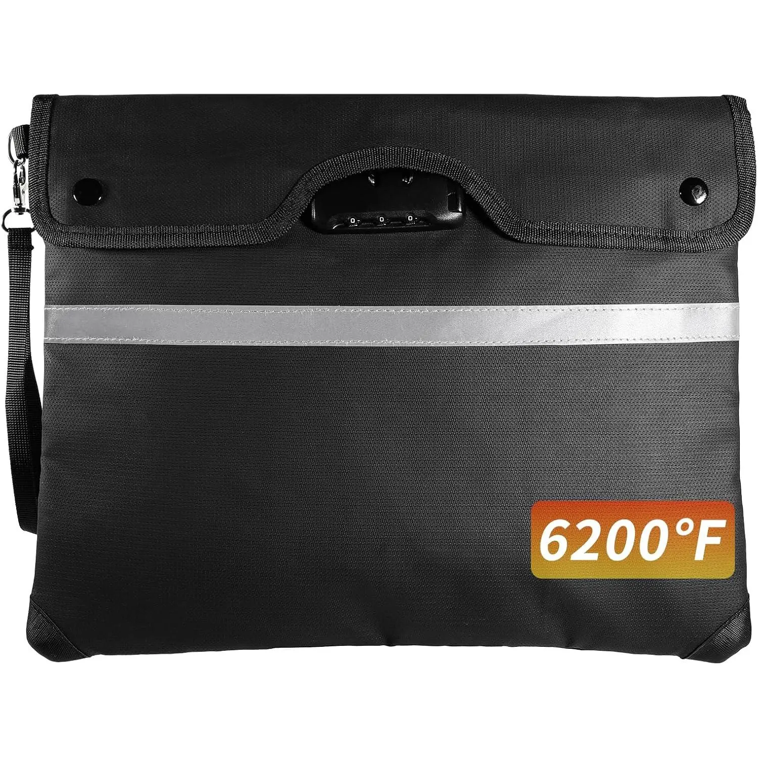 Fireproof  Bag,A4(15*11.8'') 6200?F Fireproof,,Extra Thick Fireproof Cotton Lined for Home/Office Use,Secure Storage for Valuables,ash,Contracts, & Important Documents