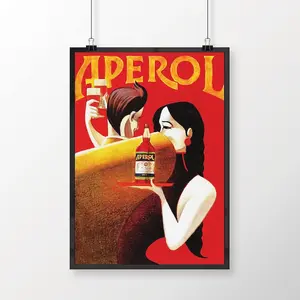 Aperol Liqueur Vintage Food&Drink Poster, Alcohol Poster, Drink Poster, Alcohol Print, Kitchen Decor, Alcohol Advertisement, Bar Wall Decor
