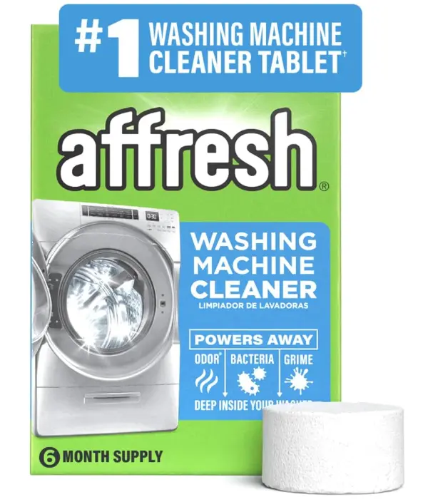 Affresh Washing Machine Cleaner, Helps Power Away Odor Causing Bacteria & Grime Deep Inside Pump, Valve & Hoses, 6 Time Release Tablets, 6 Month Supply